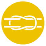 square knot icon used to represent rigging